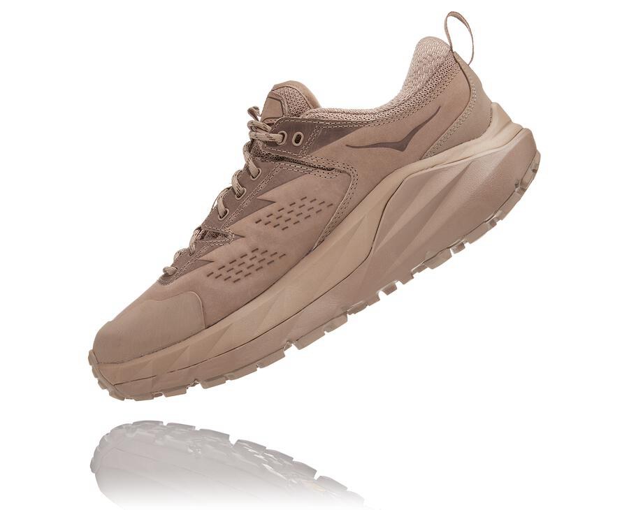 Hoka One One Trainers Mens Beige - Kaha Low GORE-TEX - 45698HOTB